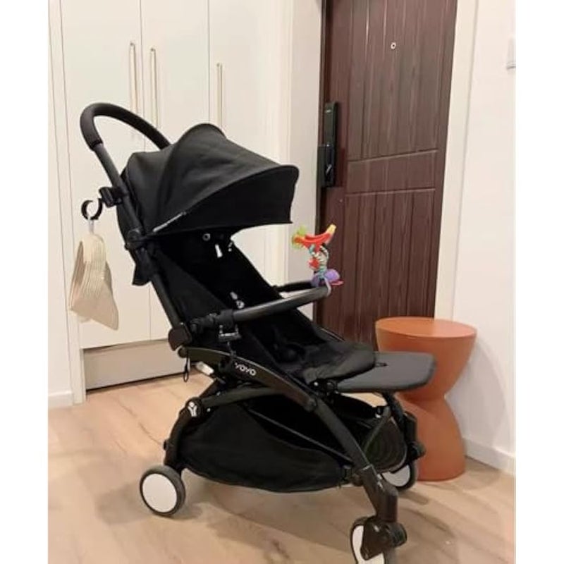 Upgrade Version Adjustable Angle Baby Stroller Bumper Bar,Armrest, Handle, Crossbar Accessories Just for BBZ Yoyo,Yoyo 2,Yoyo+, with Smooth Leather Handle Cover Black - Image 3